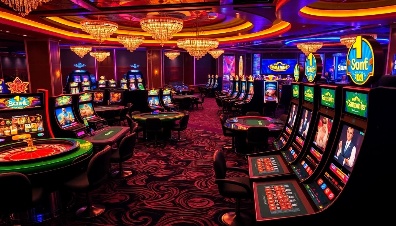 Experience thrilling gaming action at https://8kbet.hair/ with vibrant casino tables and exciting slot machines.