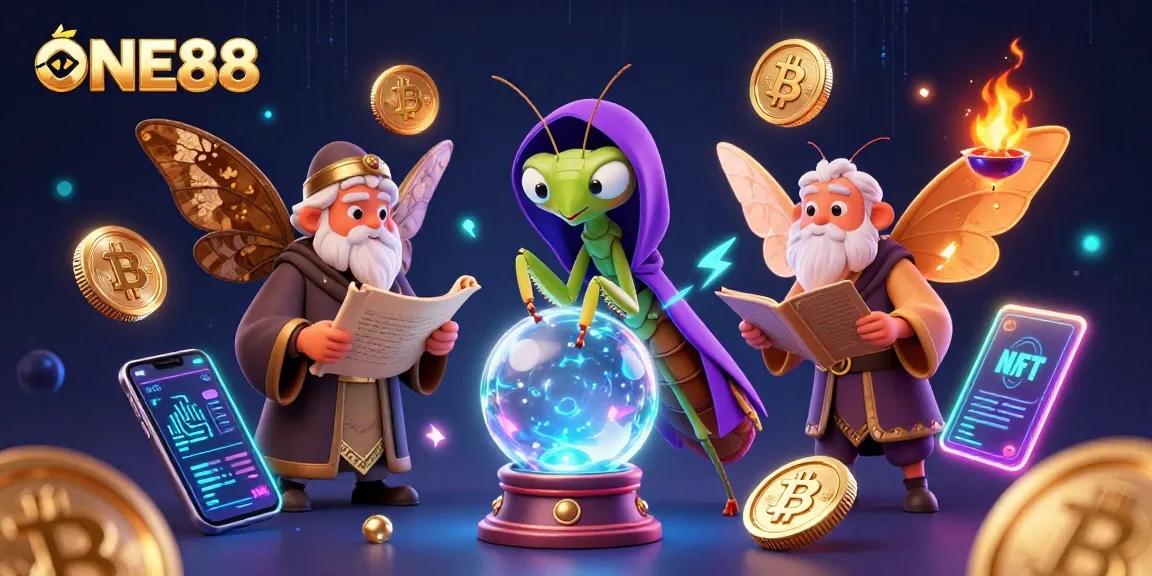 Engage with ONE88's vibrant 3D casino world, featuring fortune tellers and cryptocurrencies.