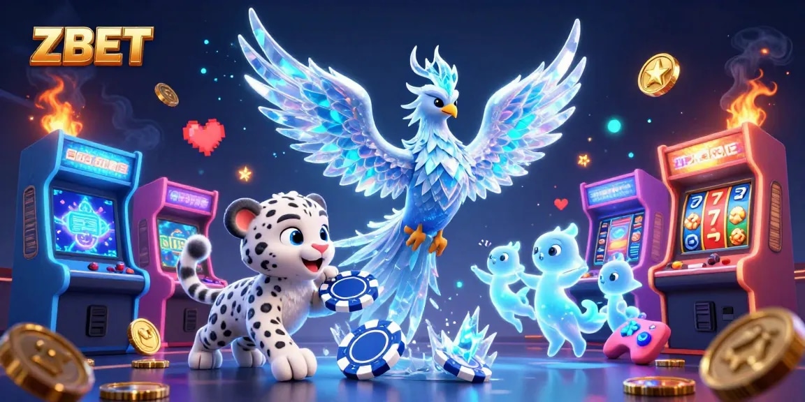 ZBET creates an exhilarating gaming experience with vibrant casino visuals and dynamic characters.