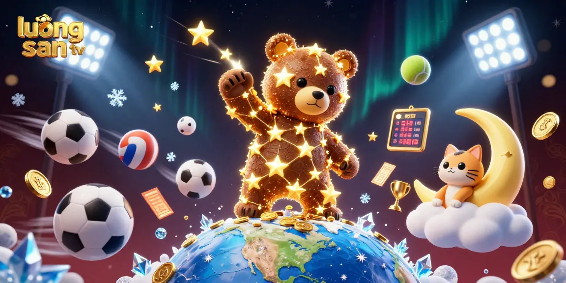 Watch lương sơn tv's vibrant scene come to life, capturing dynamic sports betting energy with cosmic characters.