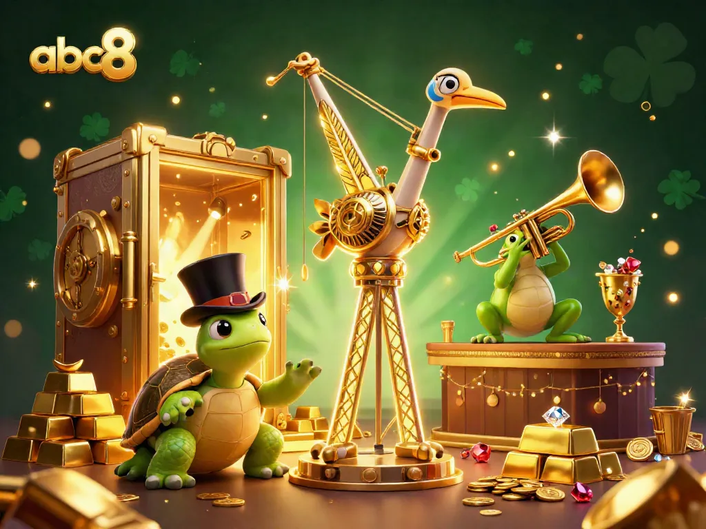 Experience thrilling casino adventures with abc8, featuring vibrant characters and dazzling treasures in 3D.