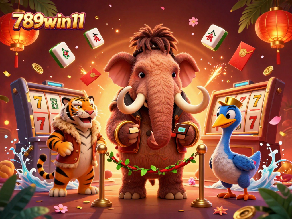 Experience vibrant 789win11 gaming visuals featuring characters in a dynamic casino scene.