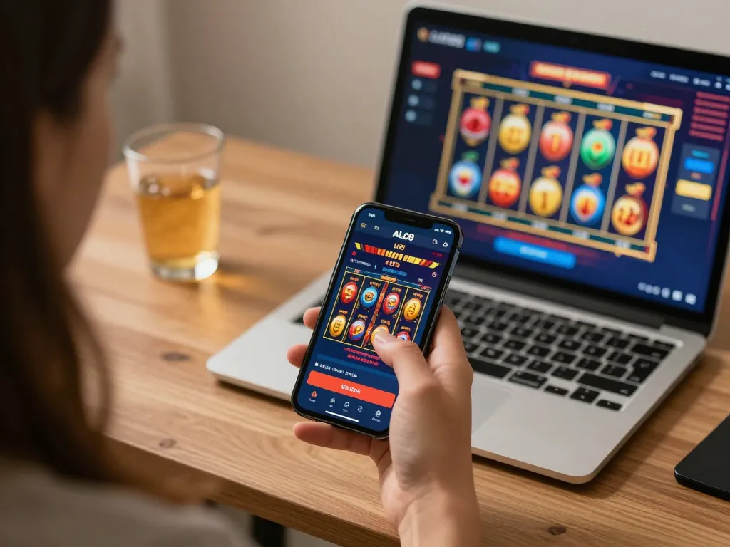 Engaging gameplay on the Trang chủ ALO8 mobile app, highlighting exciting slot game action.