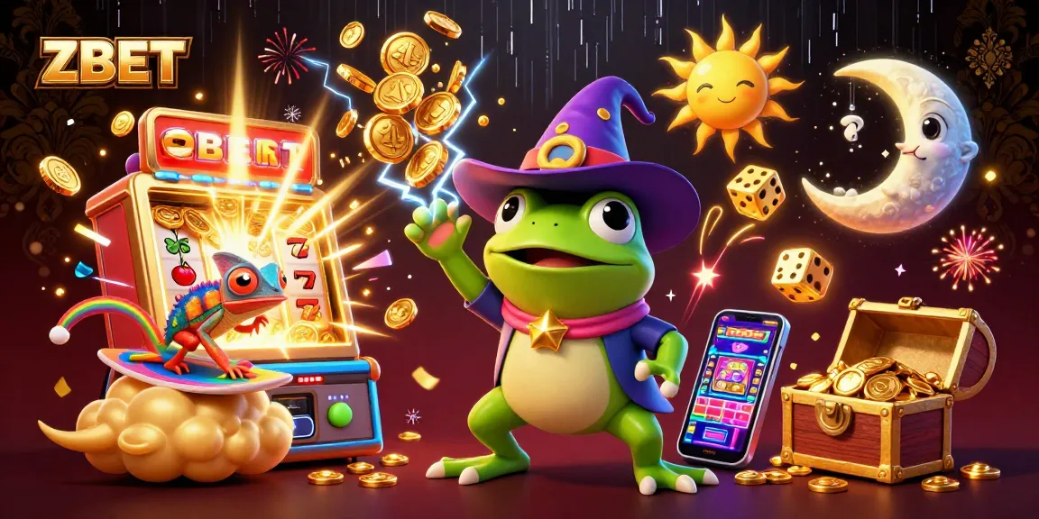 ZBET engages players in a vibrant 3D casino scene overflowing with golden coins and exciting game elements.