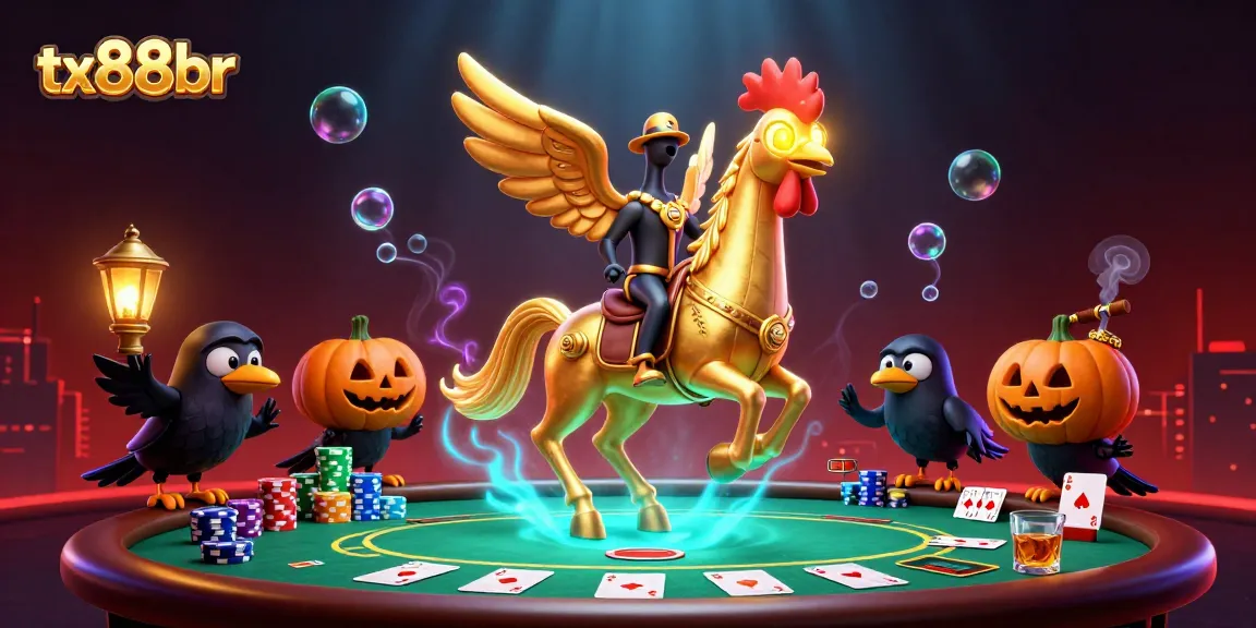 Experience thrilling gameplay at tx88br with vibrant casino scenes featuring poker tables and dynamic characters.