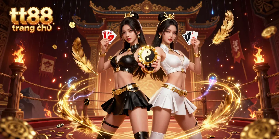 Experience the thrilling bets at tt88 trang chủ with stunning visuals of Asian women holding playing cards.