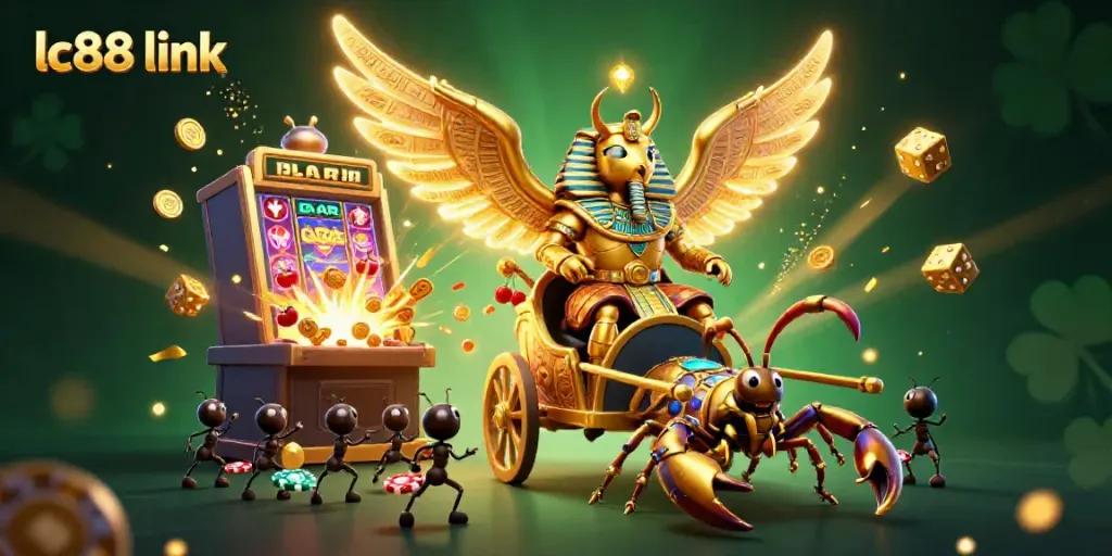 Immerse in the vibrant lc88 link casino experience featuring spectacular jackpot visuals and lively characters.