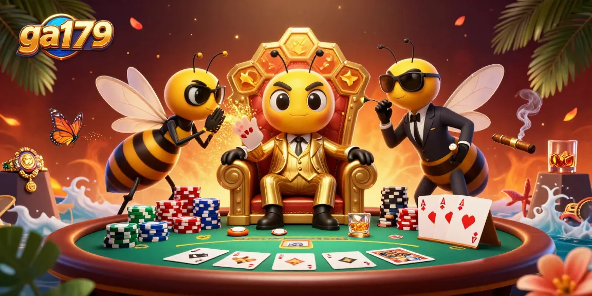 Experience the excitement of ga179, showcasing casino elements with a dynamic mob boss scene and vibrant 3D artistry.