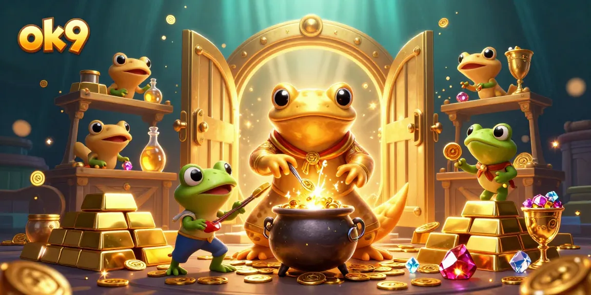 Spin and win with ok9's golden alchemist and treasure-filled gambling world