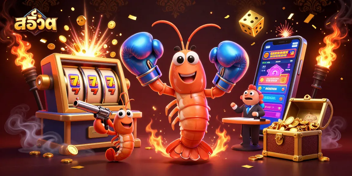 Engage in exciting สล็อต action as animated characters celebrate a jackpot explosion in a vibrant casino scene.