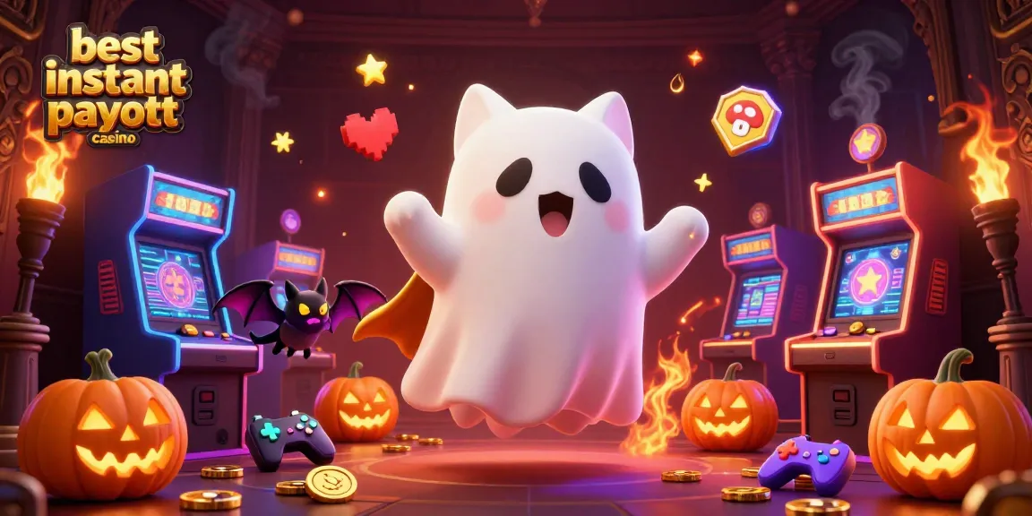 Experience the thrill of winning at the best instant payout casino with vibrant 3D characters and arcade elements.