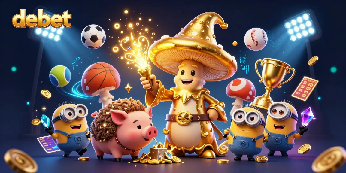 Experience the magic of debet as a golden mushroom wizard transforms the casino landscape.