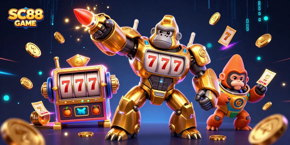 Experience the thrill of SC88 GAME with a dazzling 3D illustration of casino action and wins.
