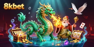 Experience thrilling slots at 8kbet with dynamic characters and vibrant casino elements.